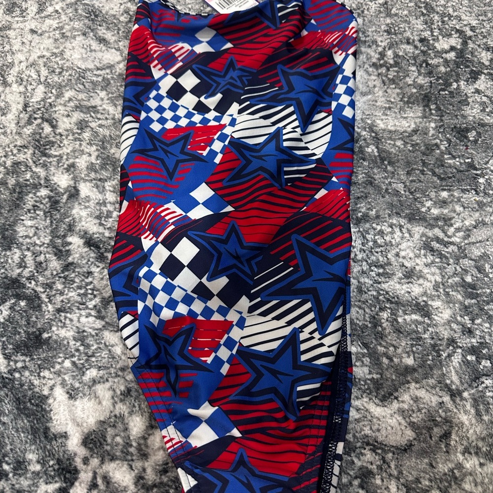 NWT Speedo Overdrive True Cobalt Cross Back One Piece Swimsuit Women's Size 32